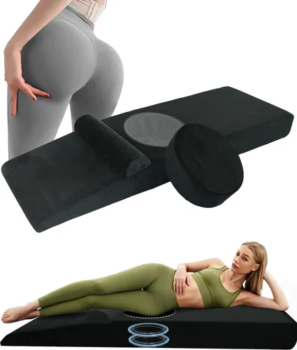 BBL - Almohada para después de la cirugía, cama brasileña de recuperación de glúteos con agujero, espuma de alta densidad de presión cero, comodidad
