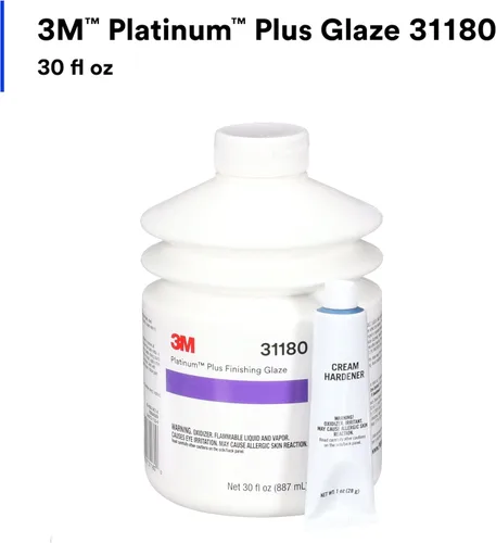 Vista 2 de 3M Platinum Plus Glaze, 31180, Esmalte de acabado autonivelante premium de dos partes, 887 mL/30 fl oz