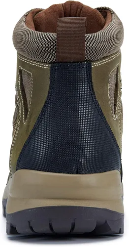 Vista 5 de Mens Fashion Leather Oxford Boots Mid-Top Causal Ankle Boot Daily Shoes for Men