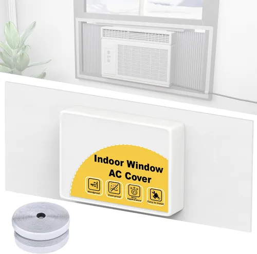 Cubierta envolvente de aire acondicionado interior para ventana de aire acondicionado, sellar todos los huecos alrededor de los paneles de aire