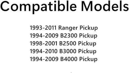 Vista 3 de Puerta lateral izquierda del conductor para puerta de ventana de vidrio compatible con Ford Ranger Pickup 1993-2011 / Mazda B3000 B4000 B2500 B2300