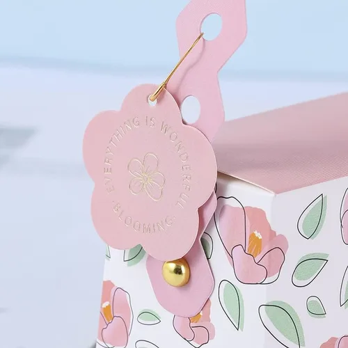 Vista 5 de Bolsas de regalo, regalos de boda, cajas de regalo de dulces con asas, bolsas de embalaje de papel para invitados, baby shower, cumpleaños, eventos