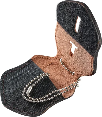 Vista 4 de Perfect Fit Shield Wallets NYPD Patrol - Soporte para cinturón con bolsillo y cadena (Cutout PF145), cuero marrón