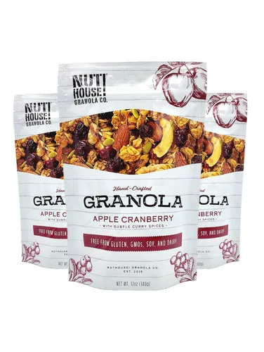 Vista 16 de NutHouse! Granola Company - Granola de naranja de cosecha premium, certificada sin gluten, sin OMG, Kosher Vegana, sin soja Bolsa de 12 onzas