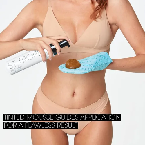 Vista 6 de Paquete de guantes aplicadores de terciopelo de lujo de doble cara St.Tropez + mousse bronceador clásico St. Tropez Self Tan Classic 8oz