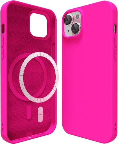 Vista 34 de oakxco Funda de silicona para iPhone 12 Pro Max, magnética, compatible con carga inalámbrica Magsafe, cubierta protectora de goma suave y delgada