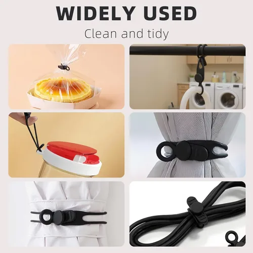 Vista 5 de Organizador de cables de datos, 2026, nuevo organizador de cables de silicona elástica, organizador de cables reutilizable para agrupar y sujetar