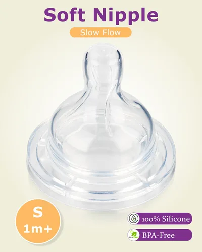 Vista 2 de Tetinas de silicona para biberones anticólicos Philips Avent, tamaño 1 pezón, 3.3 ft+, flujo lento, 4