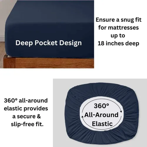 Vista 5 de Juego de sábanas divididas tamaño King para cama ajustable, juego de sábanas de Giza Split King, sábanas 100% algodón egipcio Giza certificado