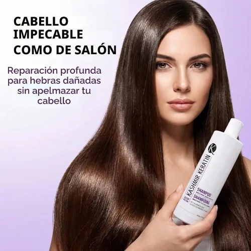 Vista 3 de Kashmir Keratin Champú profundo, 8 onzas líquidas