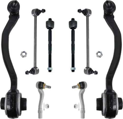 Vista 82 de Detroit Axle - Kit de brazos de control de extremo de 8 piezas para Toyota 2001-2003 Highlander 2002-2003 Camry Lexus ES300, 2 brazos de control