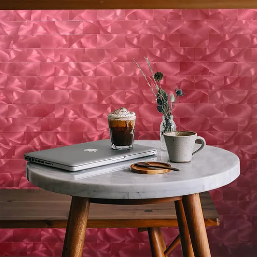 Vista 5 de YMMXGE - Azulejos autoadhesivos para salpicaduras de 10 hojas para decoración del hogar, adhesivo de aluminio 3D para pared, cocina, baño, chimenea