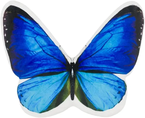 Vista 17 de JWH Almohada decorativa de mariposa 3D, almohada de animales estética, de peluche, funda de almohada con estampado de bonito cojín para cama, sofá
