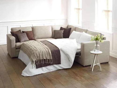 Vista 2 de Juego de sábanas para sofá cama tamaño Queen con rayas negras, 100% algodón de 400 hilos, juego de sábanas para sofá cama de 4 piezas, sábanas