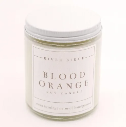 Vista 11 de River Birch Candles - Vela perfumada de menta y pomelo, velas de soja de primera calidad, totalmente naturales, no tóxicas, 16 onzas, 90 horas