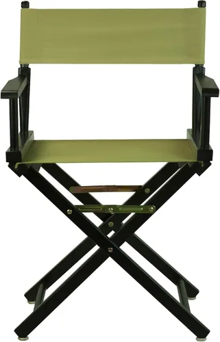 Vista 5 de Casual Home - Silla de director de 18.0 in, marco negro con lona verde oliva