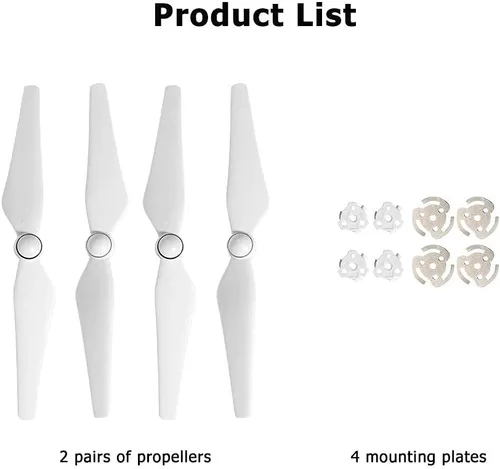 Vista 5 de Phantom 4 Pro V2.0 9450S - Cuchilla de hélice de bajo ruido, 4 piezas de repuesto de repuesto para DJI Phantom 4 Pro V2.0/Phantom 4 Pro/Phantom 4