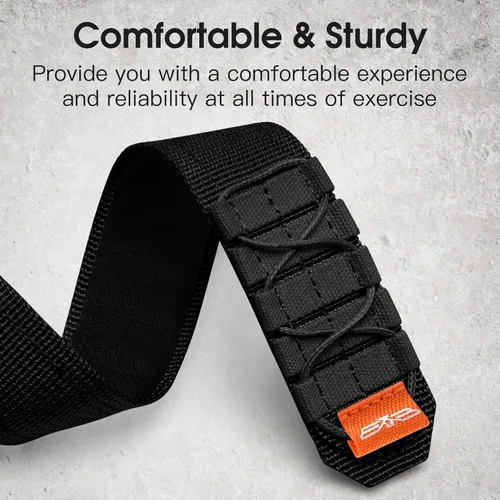 Vista 3 de Bandletic Bandas tácticas resistentes compatibles con Fitbit Versa 4 bandas/Versa 3/Sense 2/Sense, correas deportivas de nailon militar suave