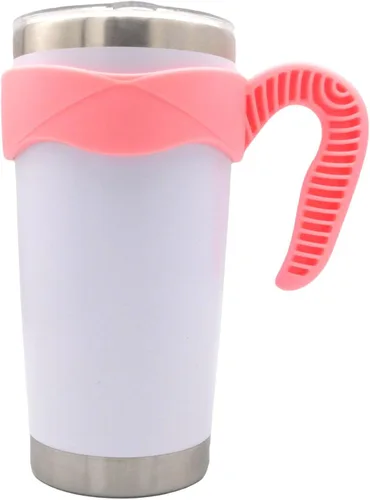 Vista 15 de Mango de vaso de 20 onzas, antideslizante para tazas de viaje, para vasos aislados al vacío, adecuado para vasos Yeti Rambler, Trail, Sic, Ozark