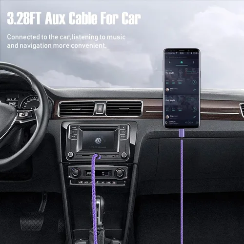 Vista 7 de Cable auxiliar tipo C USB C a 0.138 in de audio Android Cable auxiliar para Samsung Galaxy S25FE/S25 Ultra/S25 Plus/A17/A16