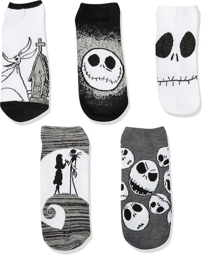 Vista 2 de Disney Paquete de 5 calcetines de pesadilla antes de Navidad para mujer