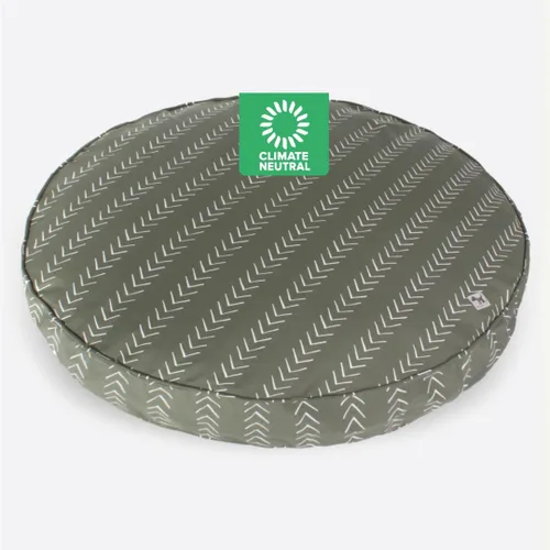 Vista 11 de Molly Mutt Funda para cama de perro de tamaño mediano a grande, estampado amarillo por mañana, mide 36 x 5 pulgadas, 100% algodón, duradera