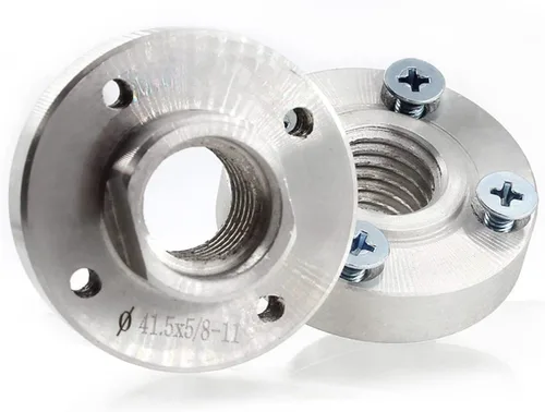 2 unids montaje adaptador brida 5/8 "-11 rosca para herramientas eléctricas piezas de repuesto de aluminio brida tuerca