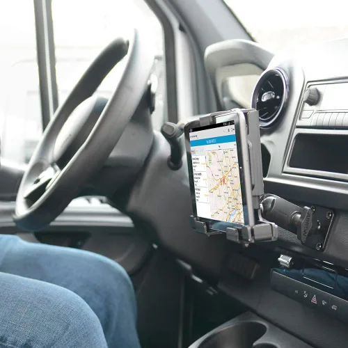 Vista 7 de ARKON Soportes de bloqueo de aluminio para tableta con cerradura de llave para E-Log para modelos Galaxy Tab A iPad