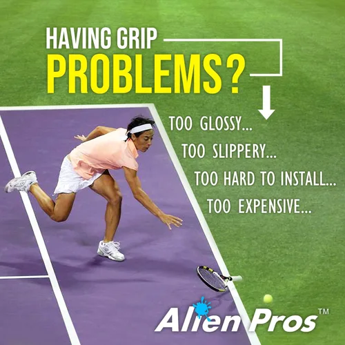 Vista 2 de Alien Pros - Cinta de agarre para raqueta de tenis (6, 12 o 60 agarres), agarre de tenis precortado y con sensación seca, cinta de agarre para blanco