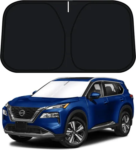 D-Lumina Parasol para parabrisas para Nissan Rogue 2021-2025, accesorios de 3ª generación (no para Rogue Sport), parasol para ventana delantera,