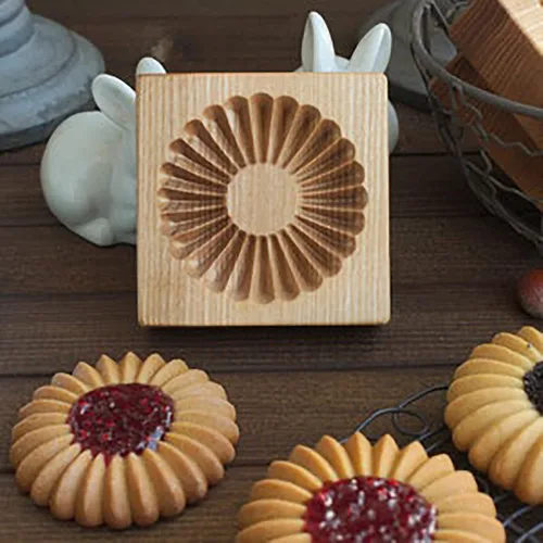 Vista 33 de Molde de galletas de madera, molde de horneado 3D, herramienta de horneado para manualidades y decoración con relieve, adecuado para Halloween
