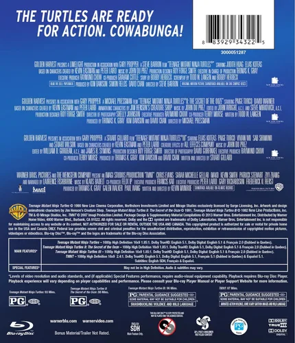 Vista 2 de 4 Film Favorites Teenage Mutant Ninja Turtles Collection Blu-ray