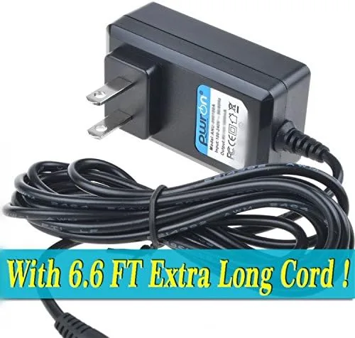 Vista 3 de PwrON Cable de 6.6 pies 6V AC a DC adaptador para NordicTrack ACT Pro y ACT Classic Elliptical 6VDC cable de alimentación