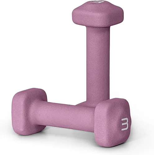 Vista 69 de Tone Fitness Pares de Mancuernas de Pesas de Neopreno con Cabeza Cuadrada Antirrodamiento Múltiples Opciones