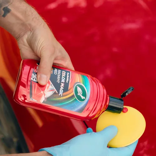 Vista 3 de Turtle Wax 52711 Color Magic Cera para Pintura de Coche Restaura Color y Brillo Rojo 500 ml