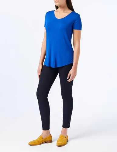 Vista 2 de Tienda Essentials Túnica de manga corta con cuello en V para mujer (disponible en tallas extragrandes)