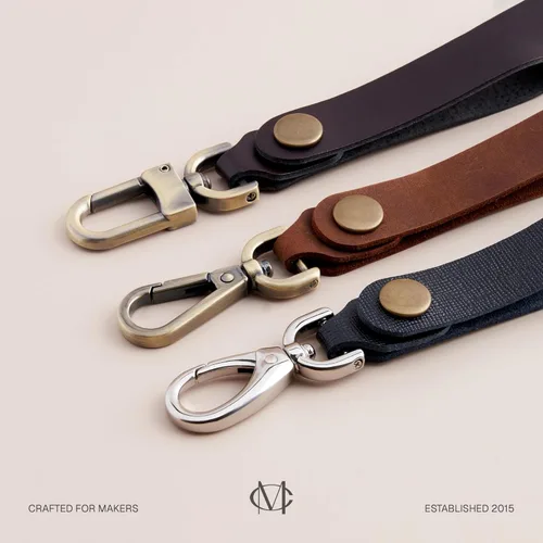 Vista 6 de CRAFTMEMORE 2 piezas de cierre giratorio de gancho a presión desmontable con barra de tornillo bolsa de reemplazo de hardware VT501