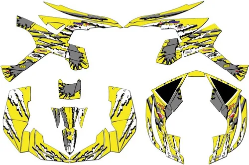 Vista 5 de All Years Renegade 500/800/1000 Shredder Neo Senge Kit de gráficos compatible con Can-Am