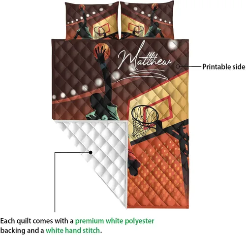 Vista 3 de OhaPrints Juego de ropa de cama y fundas de almohada personalizadas, juego de ropa de cama y funda de almohada, tamaño King, Queen, doble