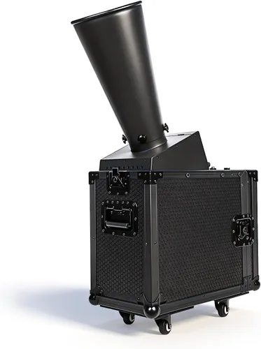 Vista 9 de Máquina de cañón de confeti de CO2 Control DMX con estuche de vuelo, cañón de confeti de boda para discoteca discoteca fiesta de escenario (Mini)