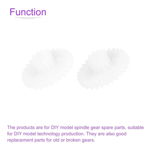 Vista 4 de DMiotech Paquete de 20 engranajes de plástico de 26 dientes, modelo 26102B, engranajes helicoidales de plástico para automóviles de bricolaje