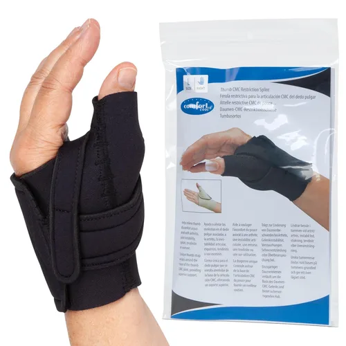 Comfort Cool Férula de restricción CMC para pulgar, proporciona apoyo directo para la articulación CMC del pulgar mientras permite la función