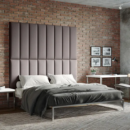 Vista 74 de Jaxx Panelist - Cabecero acolchado moderno, juego de 4 paneles para montar en la pared (cada uno de 11.25 x 30 pulgadas), tamaño Queen