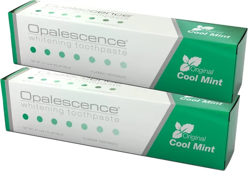 Vista 14 de Opalescence Pasta dental blanqueadora de dientes Opal (paquete de 3) – Fórmula original Cool Mint – Cuidado bucal, sin gluten – 4.7 onzas fabricada