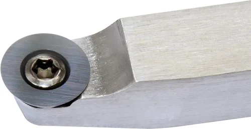 Vista 3 de Herramienta de torneado de madera con punta de carburo R12, acabado de herramienta de torno de madera de carburo hecho de acero inoxidable