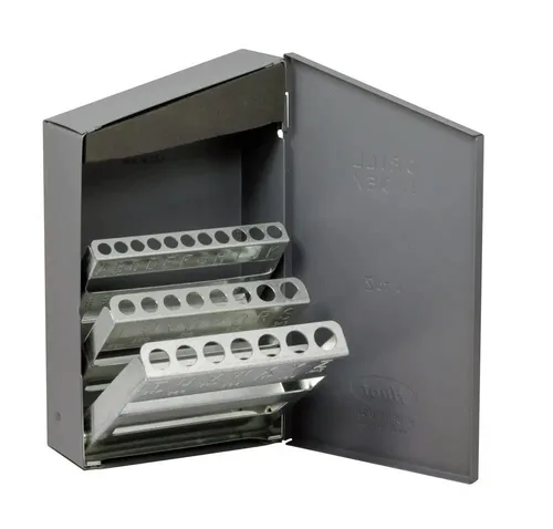 Vista 3 de Drill America Índice de broca/estuche, 1/16-1/2 por 32avos (15 tamaños), 10350, HUT15