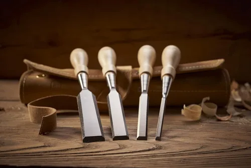 Vista 5 de Stanley 1-16-791 Juego de cinceles Sweetheart (4 piezas), plata/marrón tostado