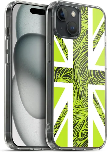 Vista 367 de Head Case Designs Blue Gingham Union Jack Collection - Funda de gel suave compatible con Apple iPhone 7 Plus/iPhone 8 Plus