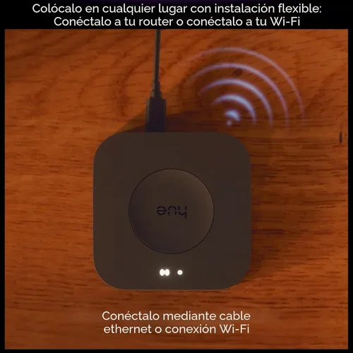 Vista 6 de Philips Hue Bridge Pro, concentrador de luz inteligente, inalámbrico, cifrado avanzado, soporta más de 150 luces y más de 50 accesorios, funciona