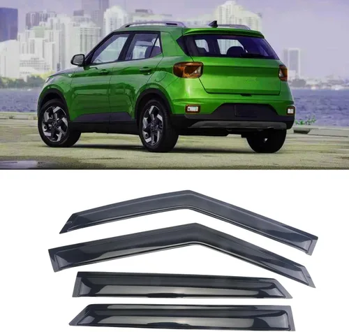 Vista 29 de Protector de lluvia Deflector de viento para montaje exterior, viseras de ventana con cinta compatible con Ford F-250 1999-2016 Super Duty